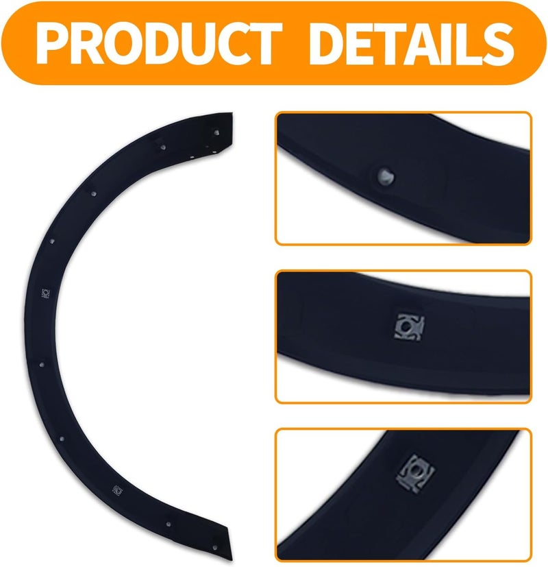 Spwrney Rear Right Fender Flare for Transit 150 250 350 2015-2023, Wheel Arch Molding Trim Splash Guard Accessories, Replace OEM # CK4Z61280K96AC, FO1791121, Passenger Side, 1PC - Image 5